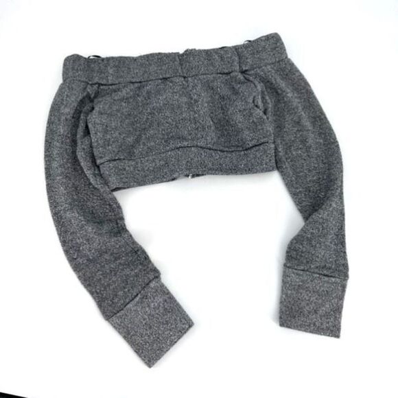 Fashion‎ Nova Women's Takin Back My Love Crop Top Metallic Gray Size Small NWT - Picture 3 of 8